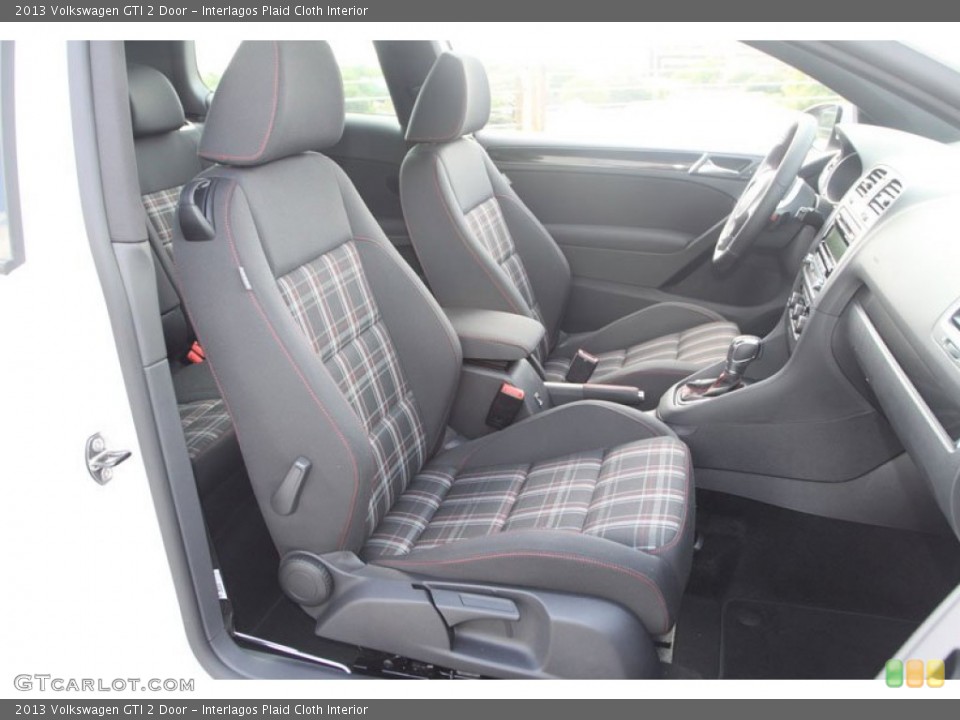 Interlagos Plaid Cloth Interior Front Seat for the 2013 Volkswagen GTI 2 Door #68722114
