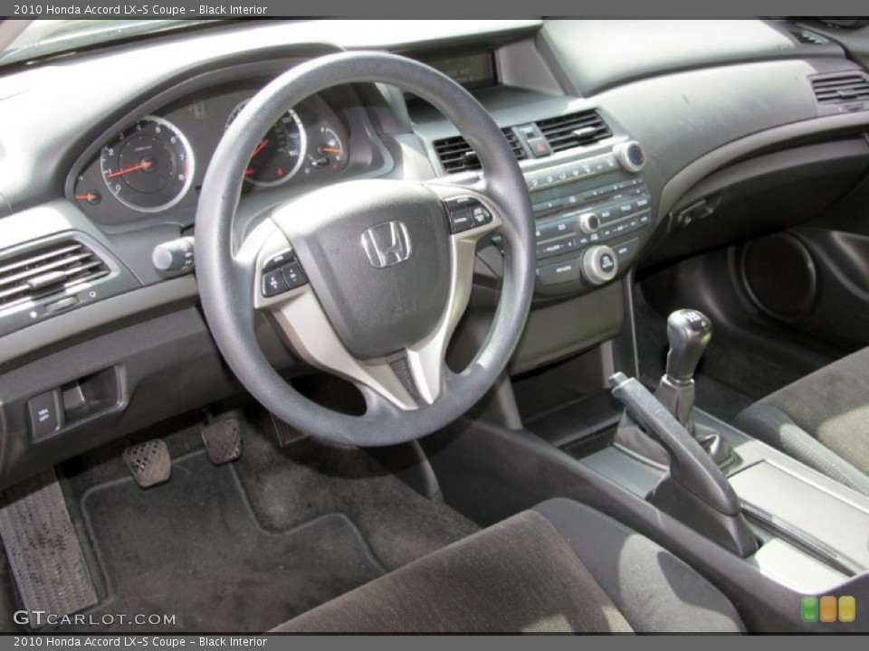Black Interior Dashboard for the 2010 Honda Accord LX-S Coupe #68722801