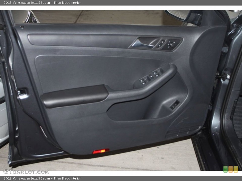 Titan Black Interior Door Panel for the 2013 Volkswagen Jetta S Sedan #68723446