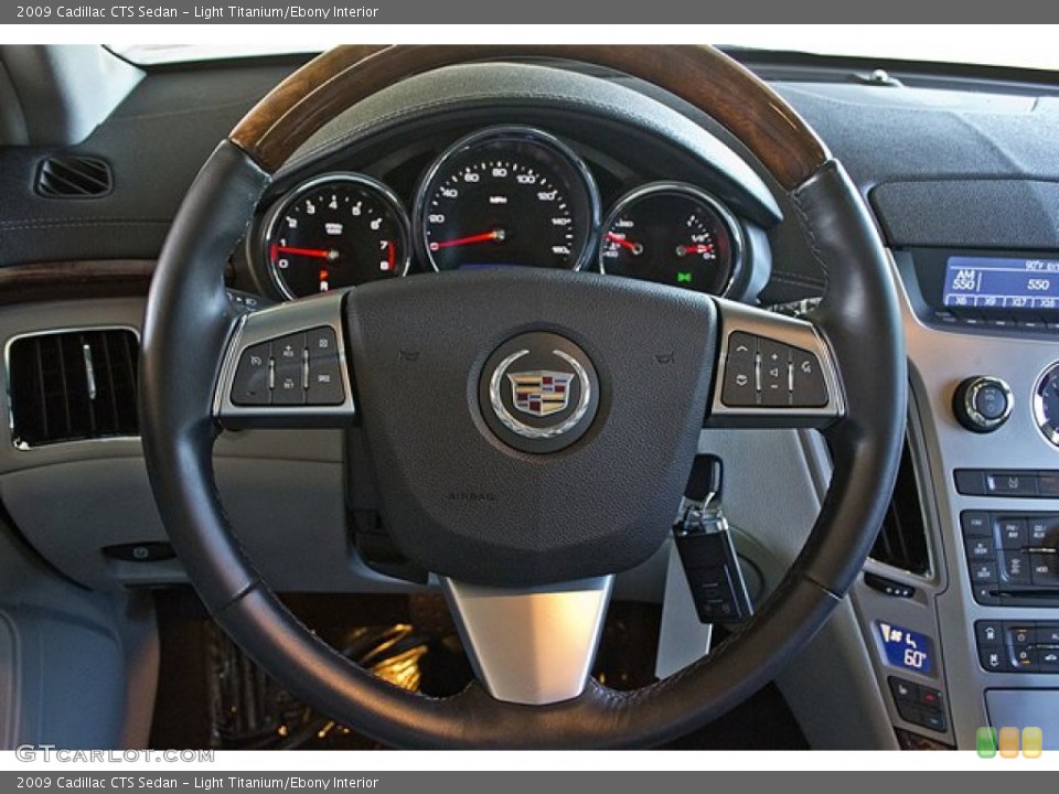 Light Titanium/Ebony Interior Steering Wheel for the 2009 Cadillac CTS Sedan #68727616