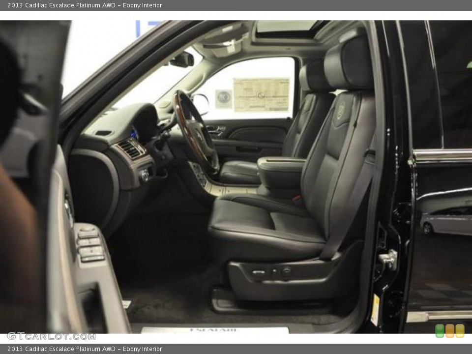 Ebony Interior Photo for the 2013 Cadillac Escalade Platinum AWD #68728150