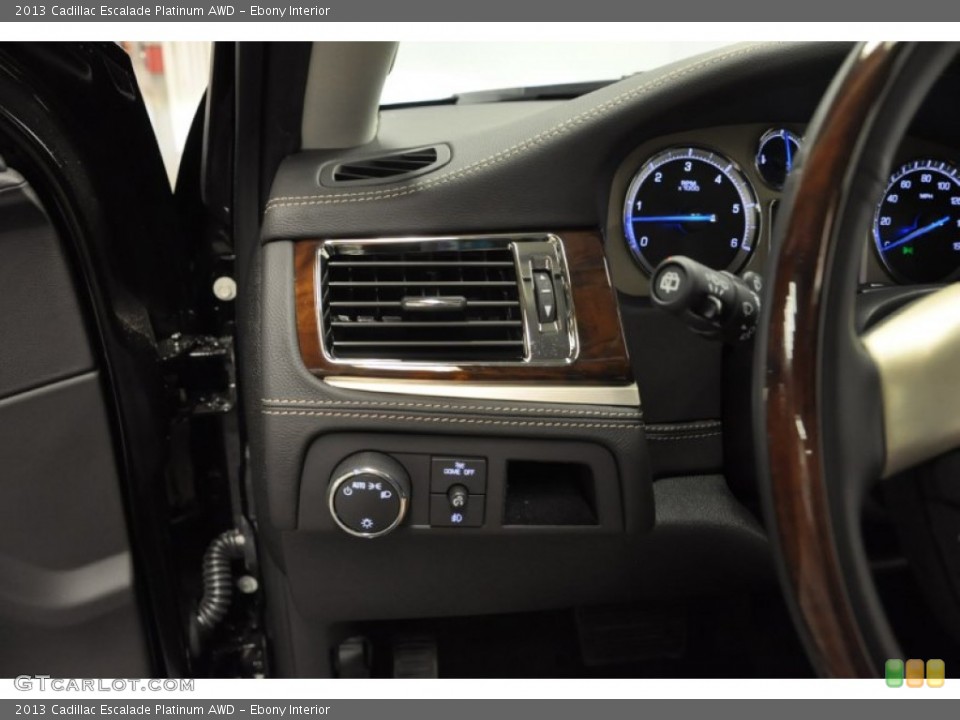 Ebony Interior Controls for the 2013 Cadillac Escalade Platinum AWD #68728231