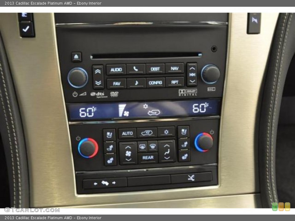 Ebony Interior Controls for the 2013 Cadillac Escalade Platinum AWD #68728345