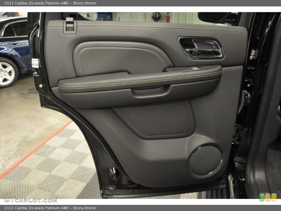 Ebony Interior Door Panel for the 2013 Cadillac Escalade Platinum AWD #68728396