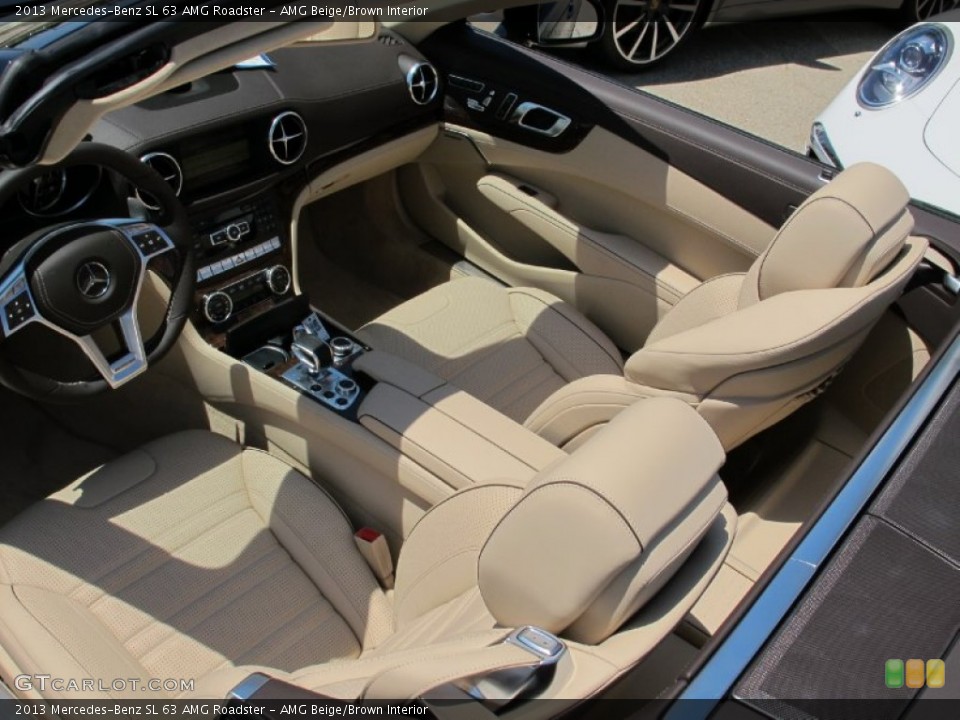 AMG Beige/Brown Interior Photo for the 2013 Mercedes-Benz SL 63 AMG Roadster #68728759
