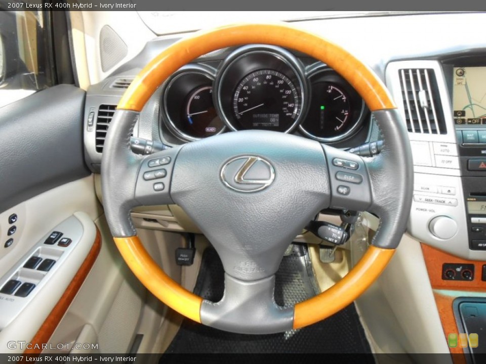 Ivory Interior Steering Wheel for the 2007 Lexus RX 400h Hybrid #68731417