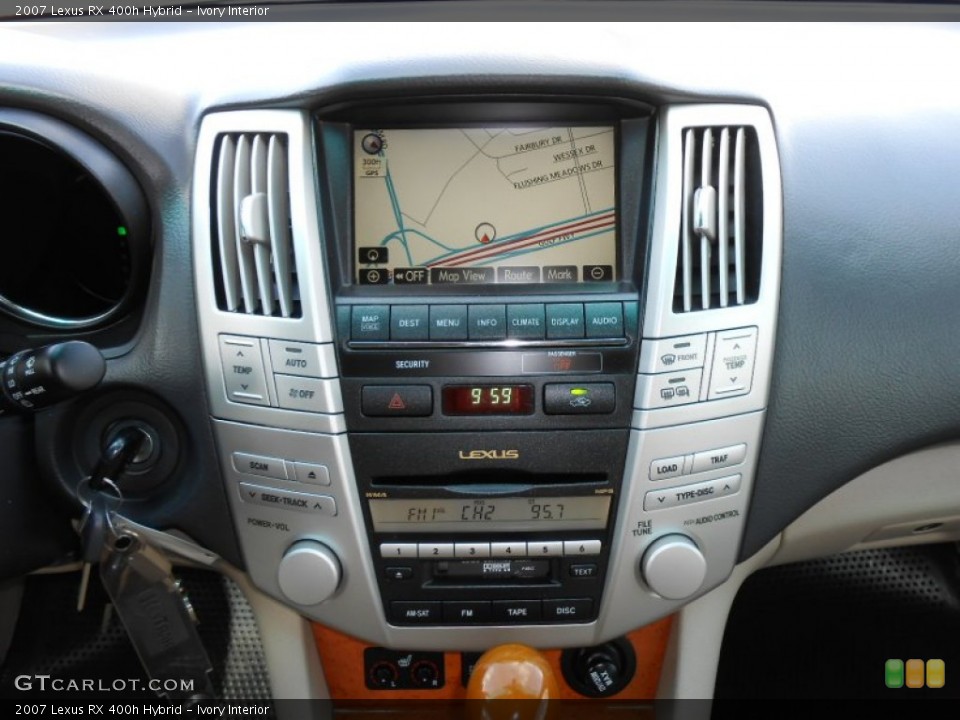 Ivory Interior Navigation for the 2007 Lexus RX 400h Hybrid #68731426