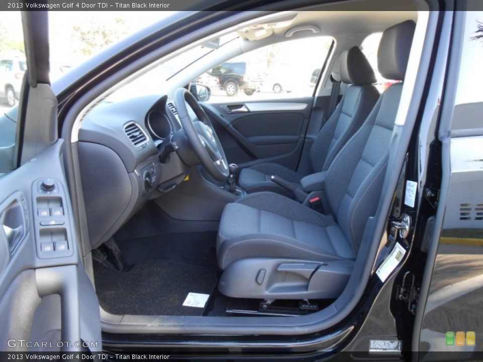 Titan Black Interior Photo for the 2013 Volkswagen Golf 4 Door TDI #68731613