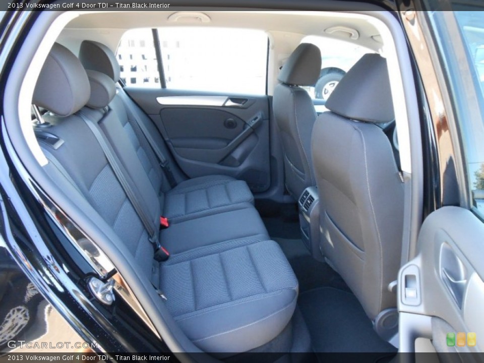 Titan Black Interior Rear Seat for the 2013 Volkswagen Golf 4 Door TDI #68731642
