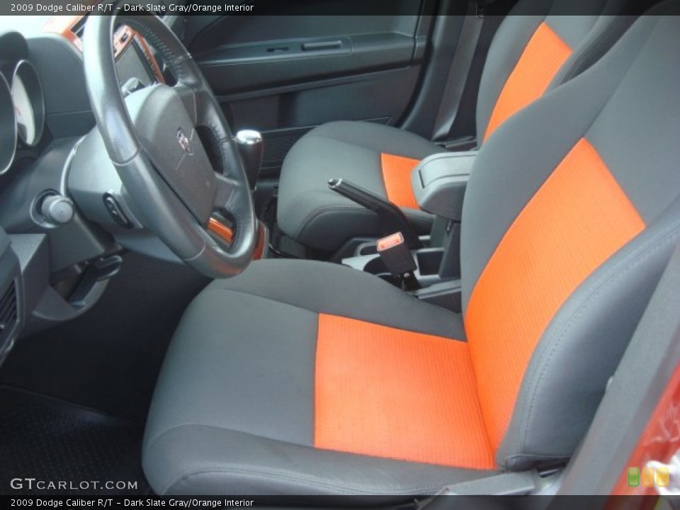 Dark Slate Gray/Orange Interior Front Seat for the 2009 Dodge Caliber R/T #68732056