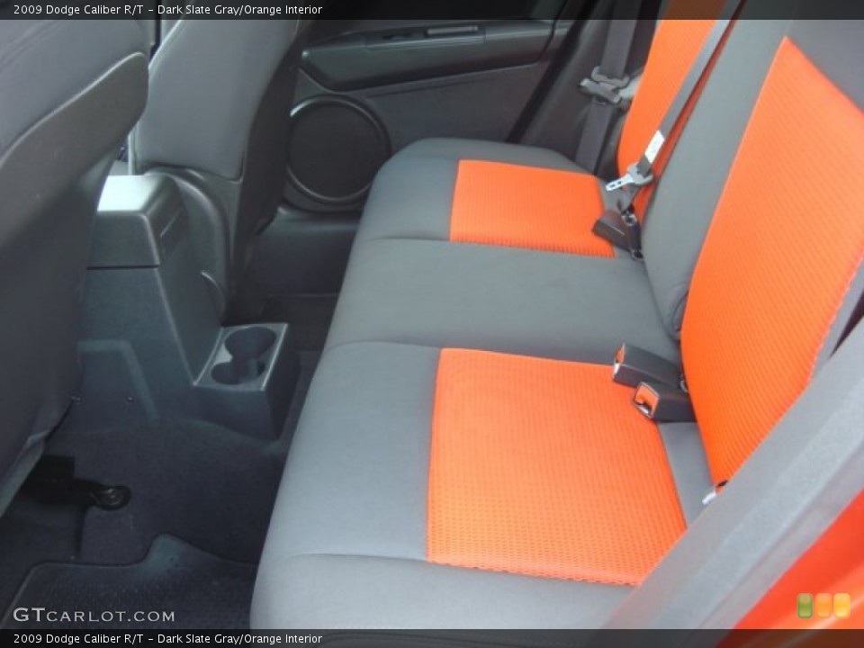Dark Slate Gray/Orange Interior Rear Seat for the 2009 Dodge Caliber R/T #68732062