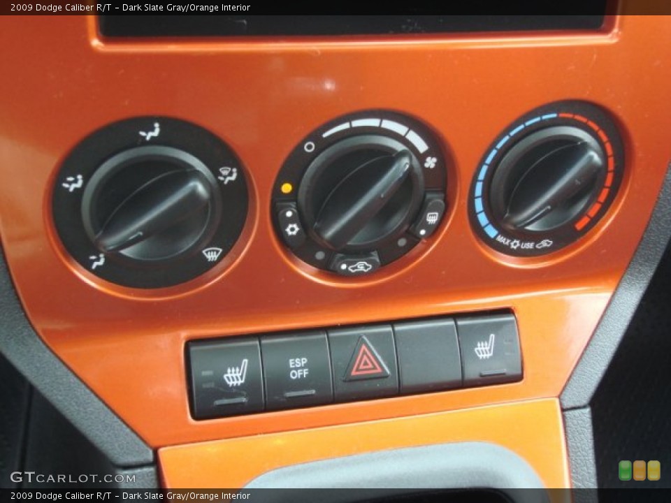 Dark Slate Gray/Orange Interior Controls for the 2009 Dodge Caliber R/T #68732132