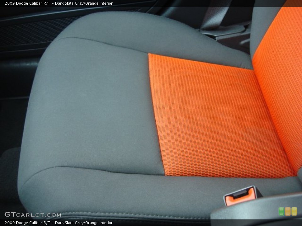 Dark Slate Gray/Orange Interior Front Seat for the 2009 Dodge Caliber R/T #68732149