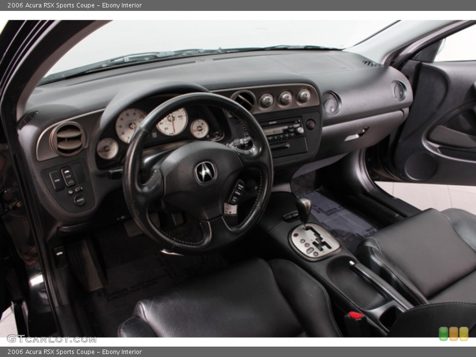 Ebony Interior Prime Interior for the 2006 Acura RSX Sports Coupe #68733280