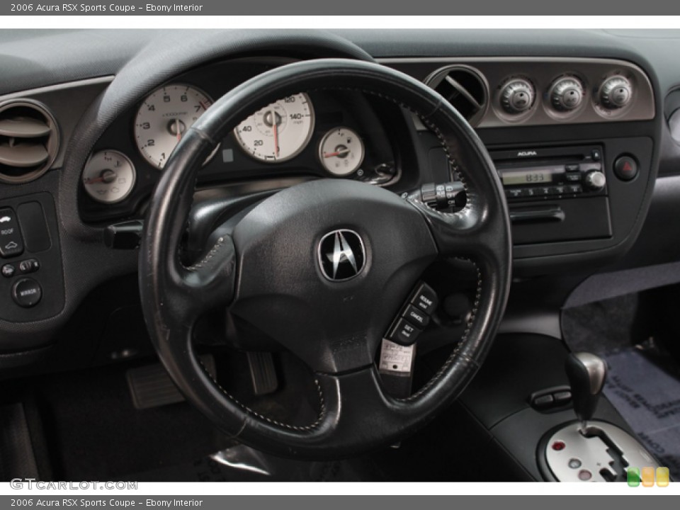 Ebony Interior Steering Wheel for the 2006 Acura RSX Sports Coupe #68733289