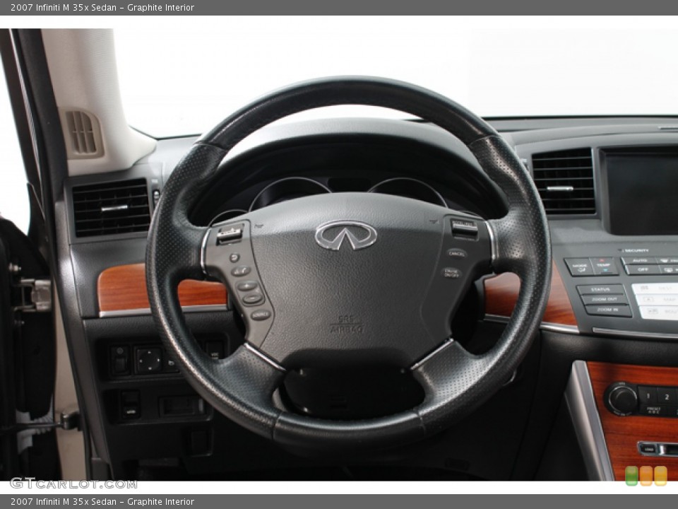 Graphite Interior Steering Wheel for the 2007 Infiniti M 35x Sedan #68734693