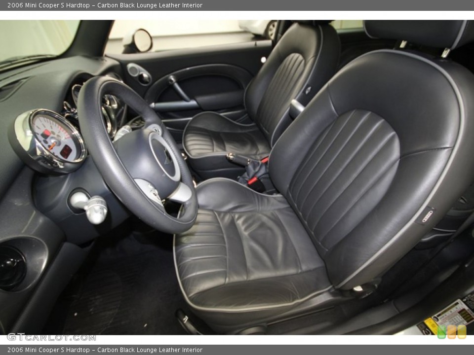 Carbon Black Lounge Leather Interior Photo for the 2006 Mini Cooper S Hardtop #68734861