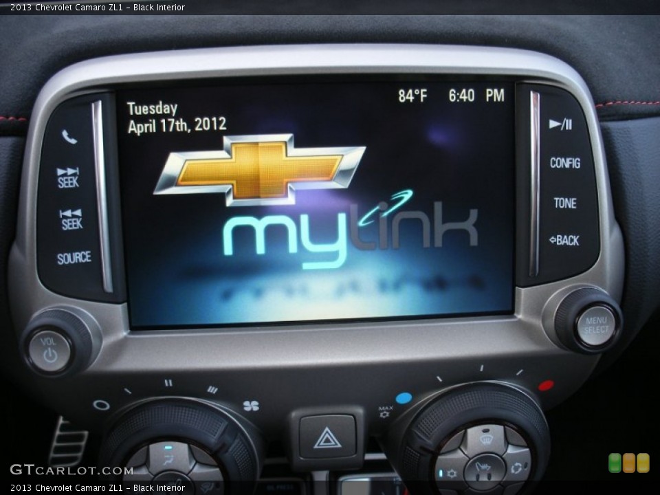 Black Interior Controls for the 2013 Chevrolet Camaro ZL1 #68734969