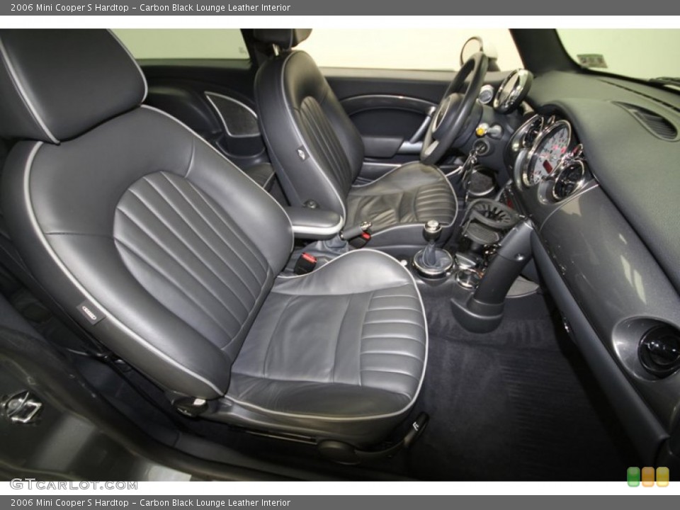 Carbon Black Lounge Leather Interior Photo for the 2006 Mini Cooper S Hardtop #68734993