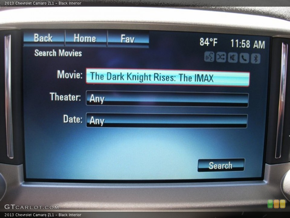 Black Interior Controls for the 2013 Chevrolet Camaro ZL1 #68735005