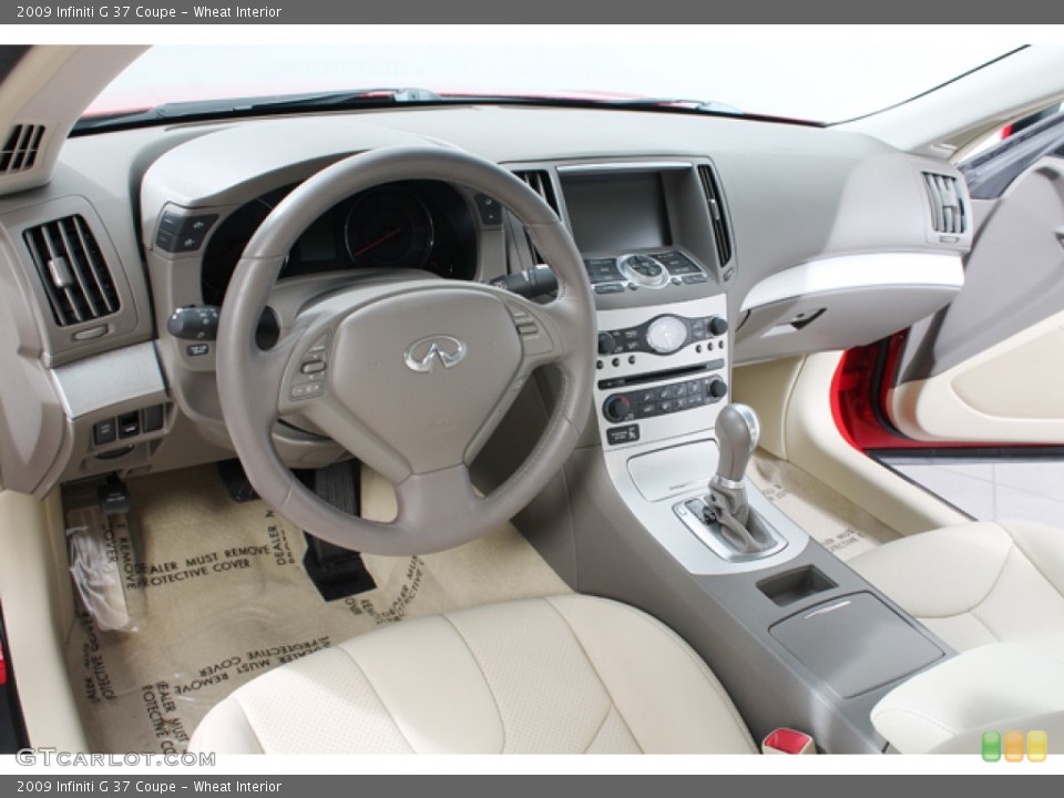 Wheat Interior Prime Interior for the 2009 Infiniti G 37 Coupe #68735245