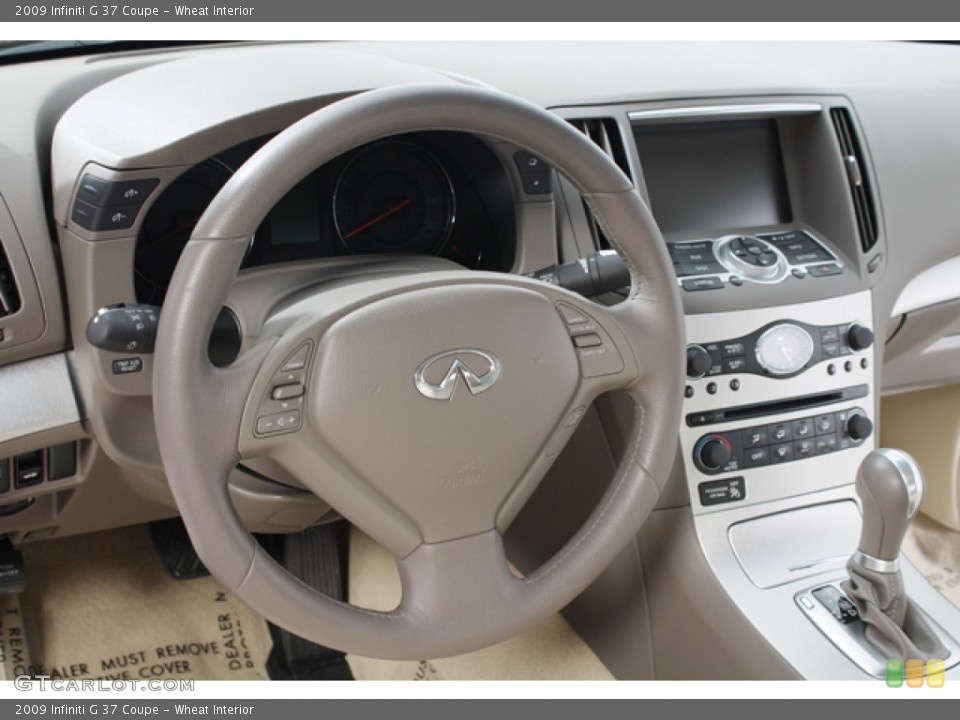 Wheat Interior Steering Wheel for the 2009 Infiniti G 37 Coupe #68735254