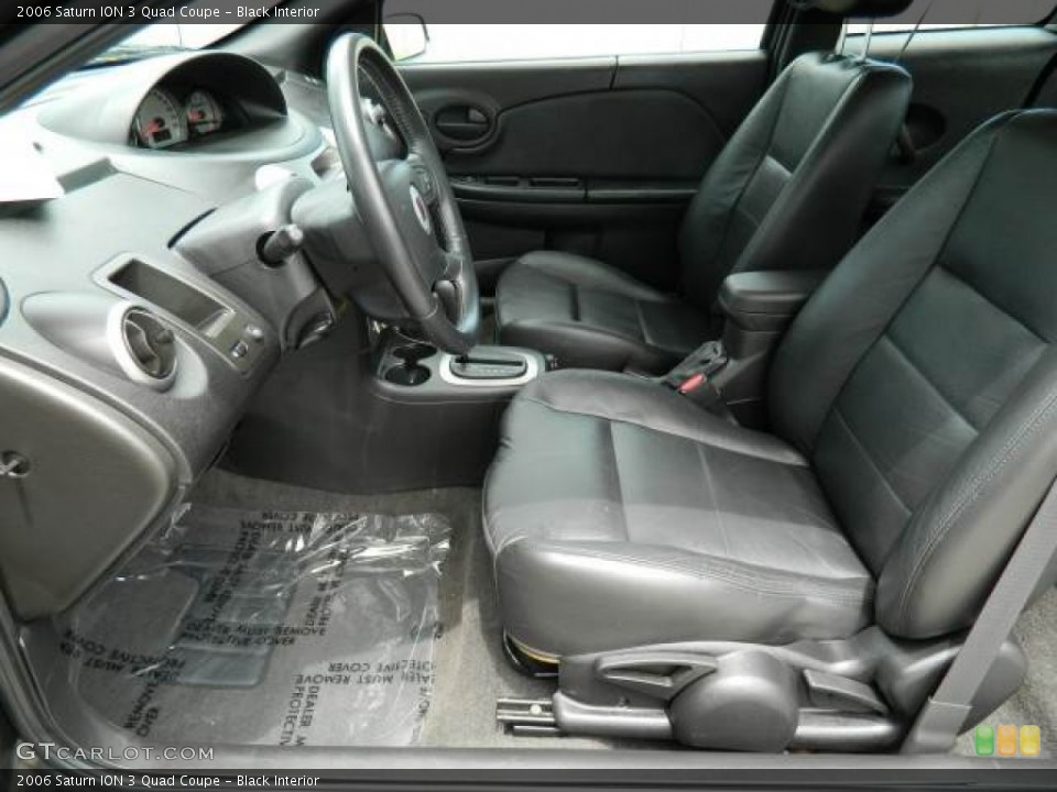 Black Interior Photo for the 2006 Saturn ION 3 Quad Coupe #68738526