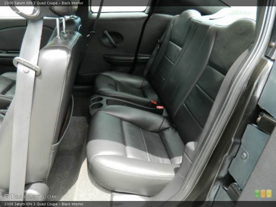 Black Interior Rear Seat for the 2006 Saturn ION 3 Quad Coupe #68738533