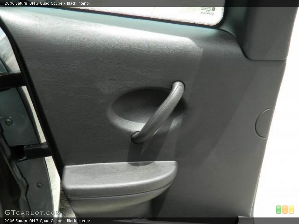 Black Interior Door Panel for the 2006 Saturn ION 3 Quad Coupe #68738540