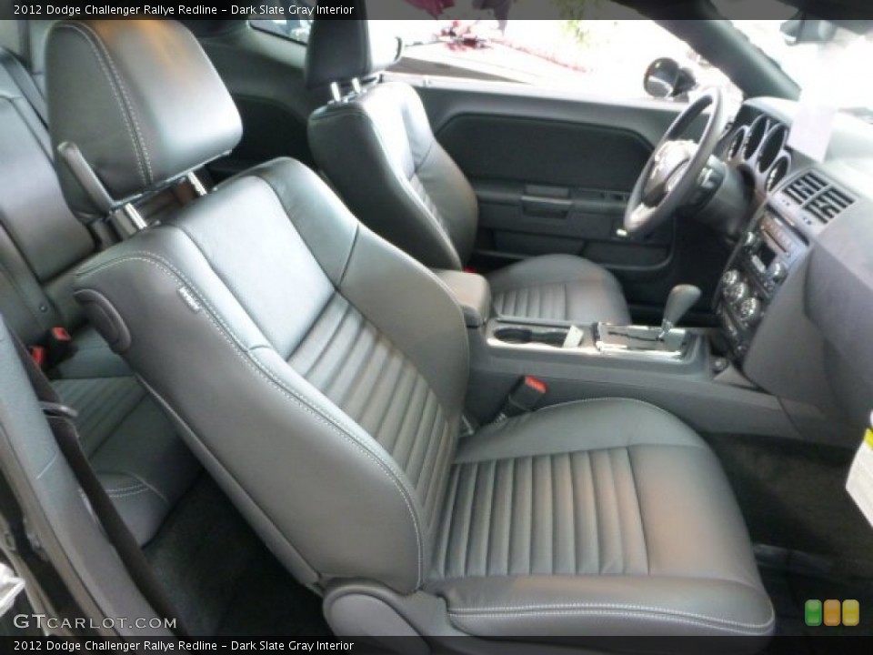Dark Slate Gray Interior Front Seat for the 2012 Dodge Challenger Rallye Redline #68739424