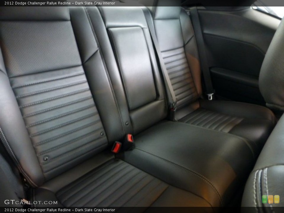 Dark Slate Gray Interior Rear Seat for the 2012 Dodge Challenger Rallye Redline #68739449