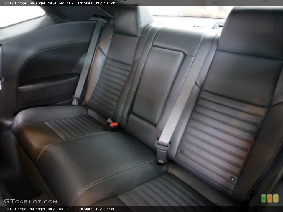 Dark Slate Gray Interior Rear Seat for the 2012 Dodge Challenger Rallye Redline #68739466