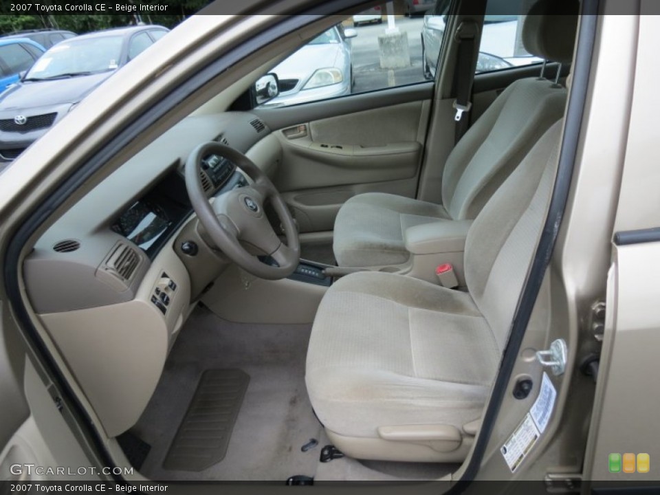 Beige Interior Photo for the 2007 Toyota Corolla CE #68739715