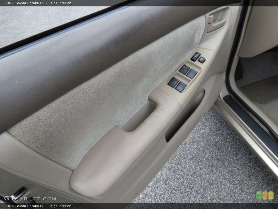 Beige Interior Door Panel for the 2007 Toyota Corolla CE #68739724