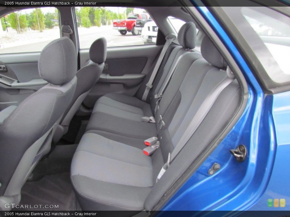 Gray Interior Rear Seat for the 2005 Hyundai Elantra GLS Hatchback #68740738