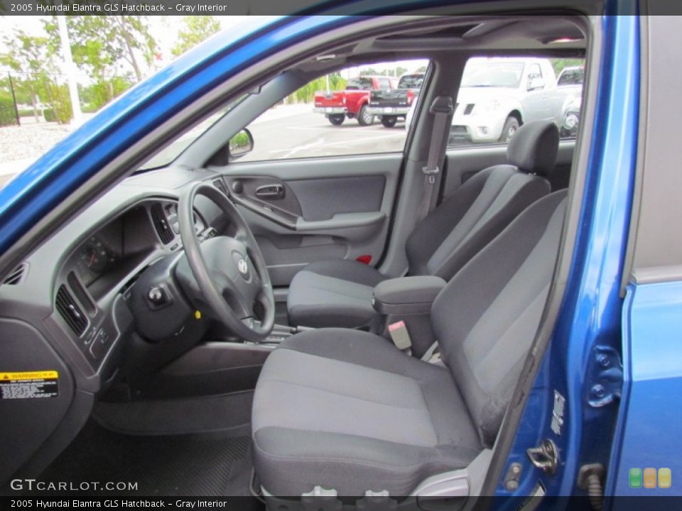 Gray Interior Front Seat for the 2005 Hyundai Elantra GLS Hatchback #68740765