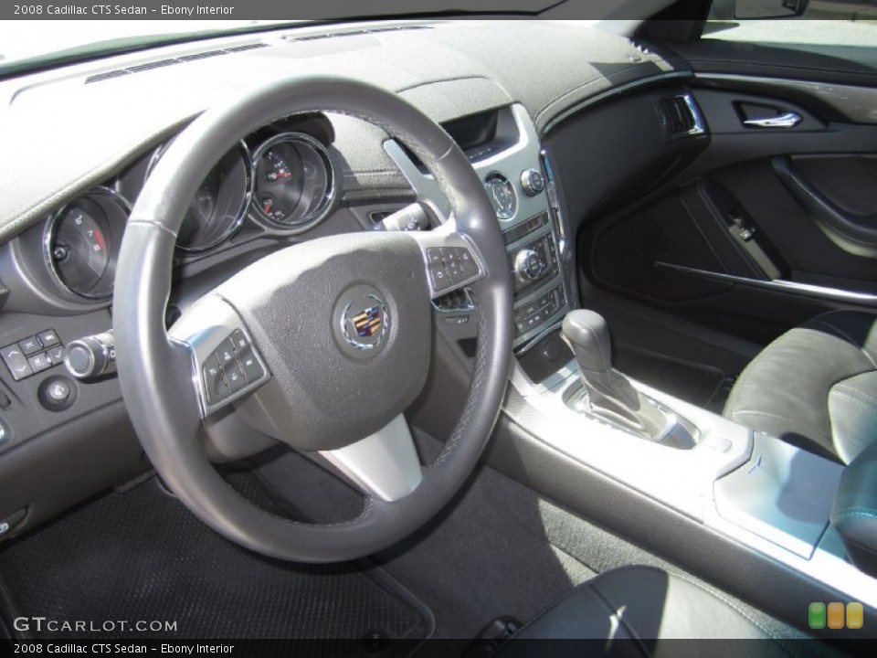 Ebony Interior Steering Wheel for the 2008 Cadillac CTS Sedan #68740897