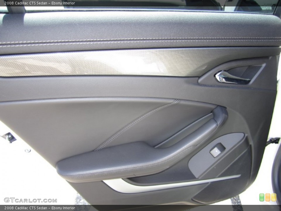 Ebony Interior Door Panel for the 2008 Cadillac CTS Sedan #68740939