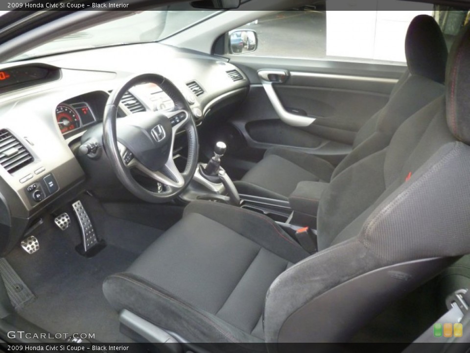 Black Interior Prime Interior for the 2009 Honda Civic Si Coupe #68741488