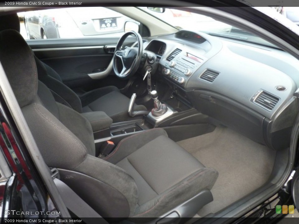 Black Interior Photo for the 2009 Honda Civic Si Coupe #68741506