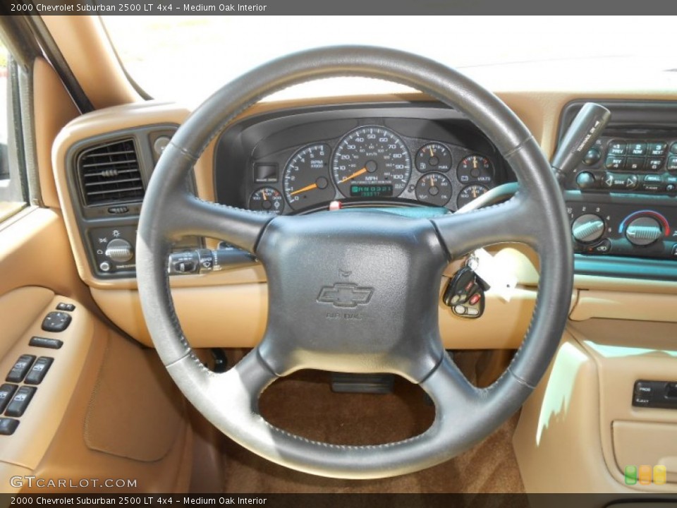 Medium Oak Interior Steering Wheel for the 2000 Chevrolet Suburban 2500 LT 4x4 #68742304