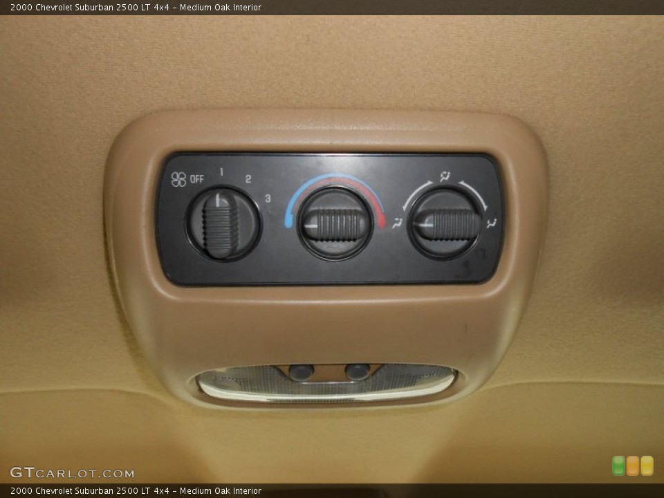 Medium Oak Interior Controls for the 2000 Chevrolet Suburban 2500 LT 4x4 #68742346