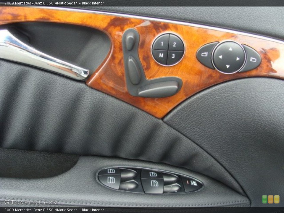 Black Interior Controls for the 2009 Mercedes-Benz E 550 4Matic Sedan #68742823