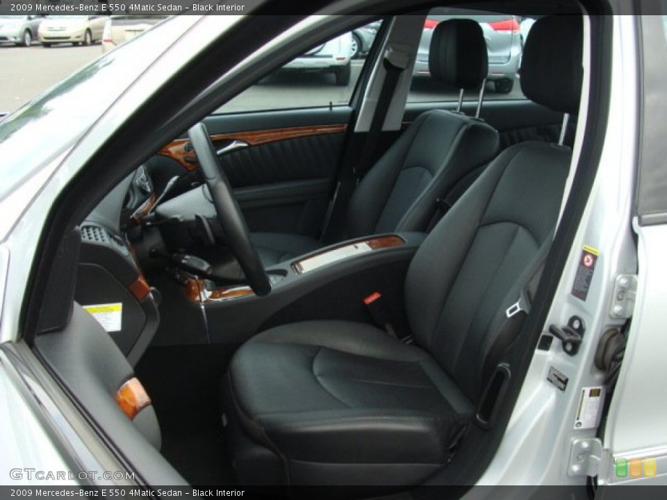 Black Interior Photo for the 2009 Mercedes-Benz E 550 4Matic Sedan #68742850
