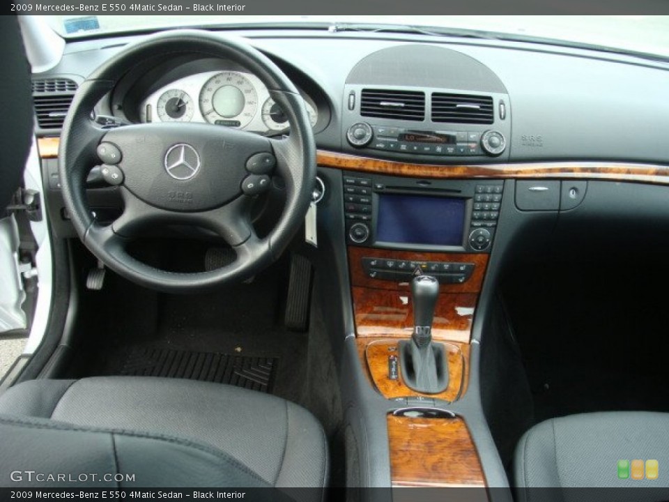 Black Interior Dashboard for the 2009 Mercedes-Benz E 550 4Matic Sedan #68742866
