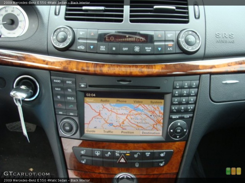 Black Interior Navigation for the 2009 Mercedes-Benz E 550 4Matic Sedan #68742892