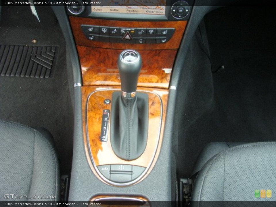 Black Interior Transmission for the 2009 Mercedes-Benz E 550 4Matic Sedan #68742901