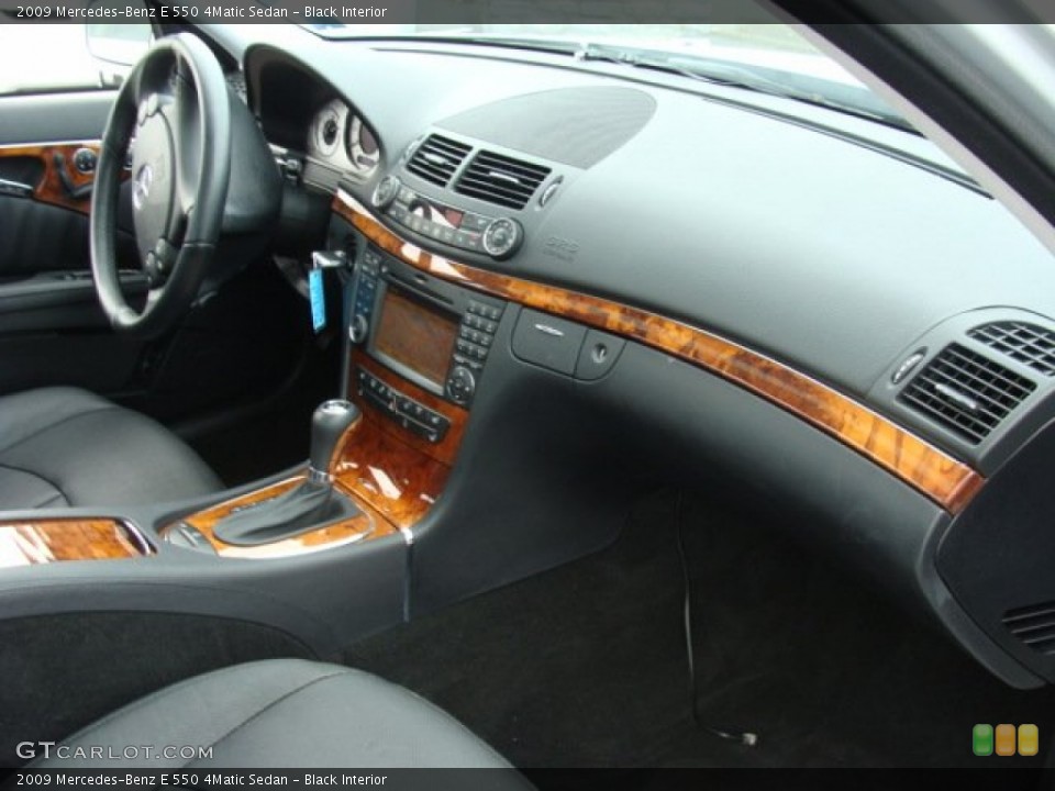 Black Interior Dashboard for the 2009 Mercedes-Benz E 550 4Matic Sedan #68742935