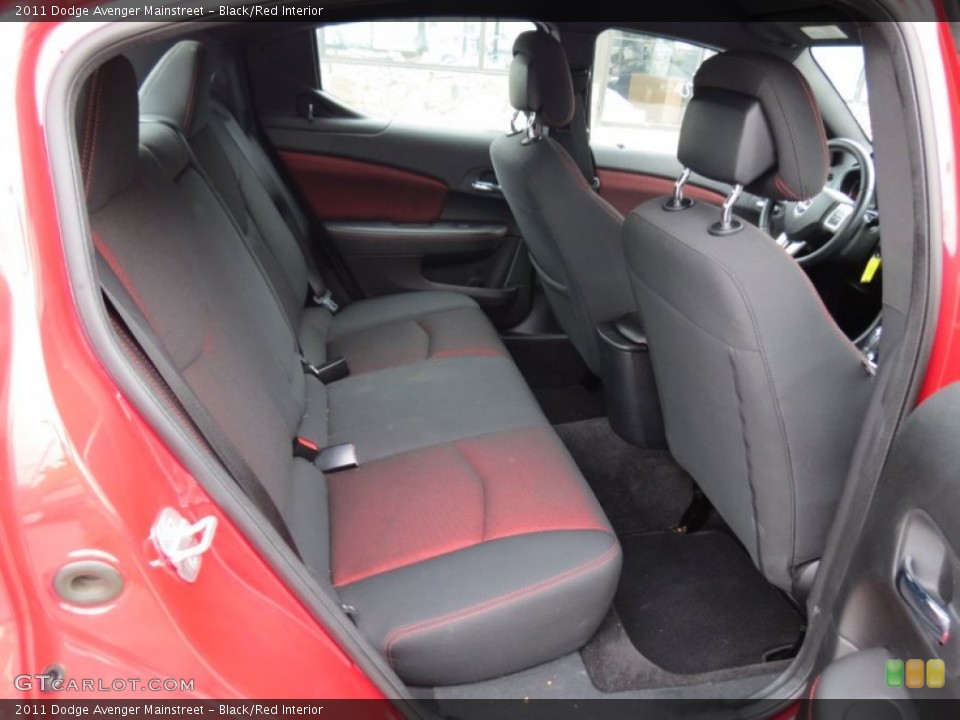 Black/Red Interior Rear Seat for the 2011 Dodge Avenger Mainstreet #68744372