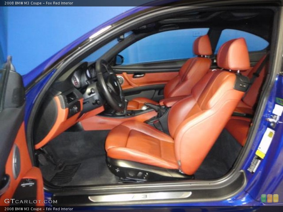 Fox Red Interior Front Seat for the 2008 BMW M3 Coupe #68744815